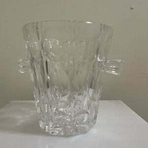 Elegant Clear Crystal Ice Bucket